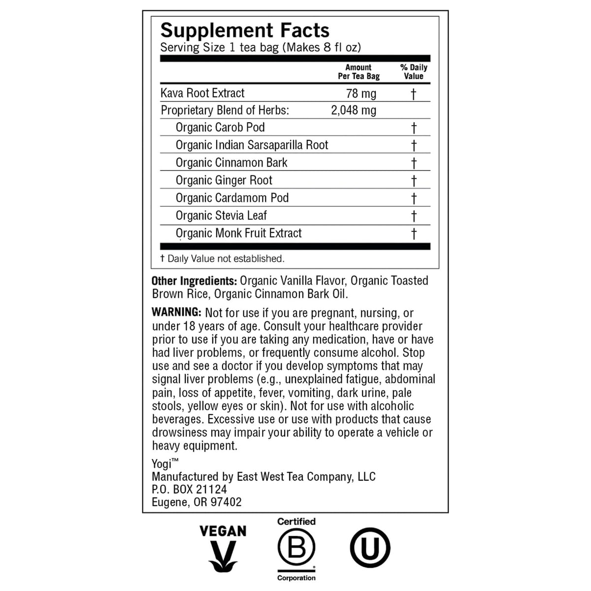 Yogi Tea, Kava Stress Relief, 16 Count