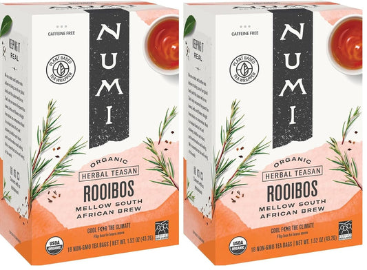 Numi Organic Rooibos Tea, 18 Herbal Tea Bags