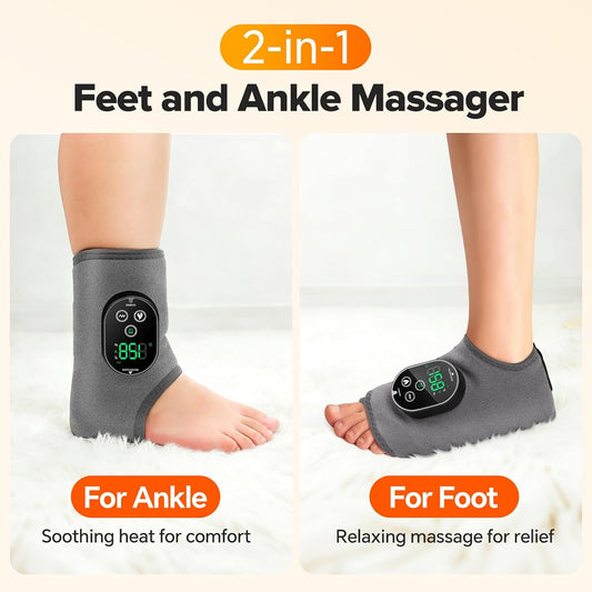 Foot Massager for Neuropathy and Plantar Fasciitis Relief Ankle Heating Pad