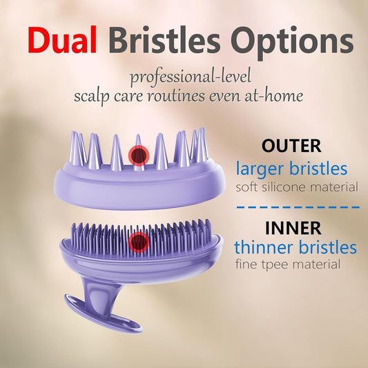 Scalp Scrubber Massager Shampoo Brush,Exfoliator for Dandruff & Hair Growth