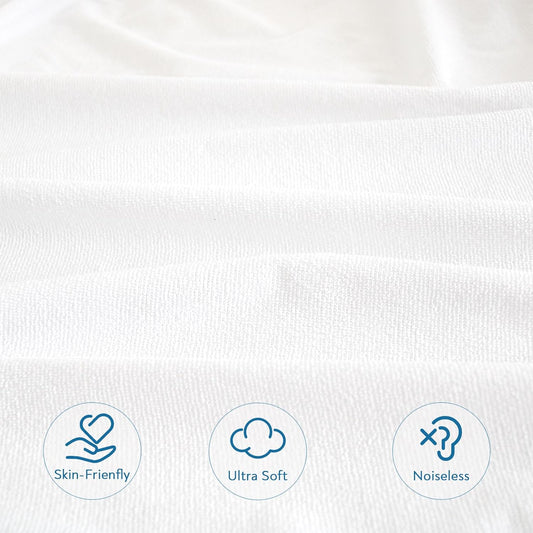 Queen Size Mattress Protector Waterproof,Absorbent Fitted Sheet