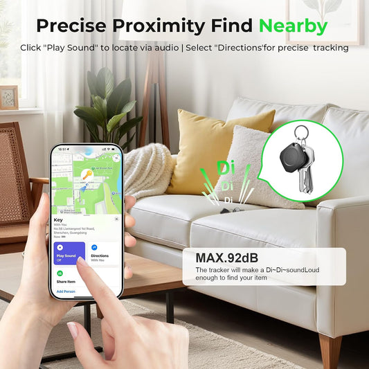 Tracker Tags-4 Pack(iOS Only), ltem Finder Smart Tag Set Pure Black