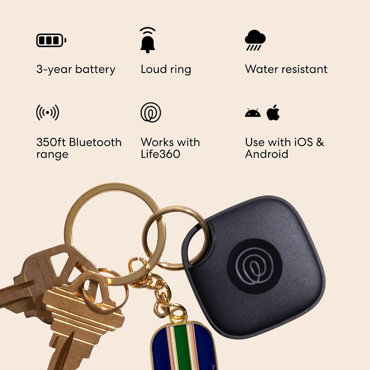 Life360 Tile Essentials - Bluetooth Trackers & Item Locators for Keys, Wallets, Remotes & More; Easily Find All Your Things. Both iOS and Android Compatible. 4-Pack (Mates/Slim/Sticker)
