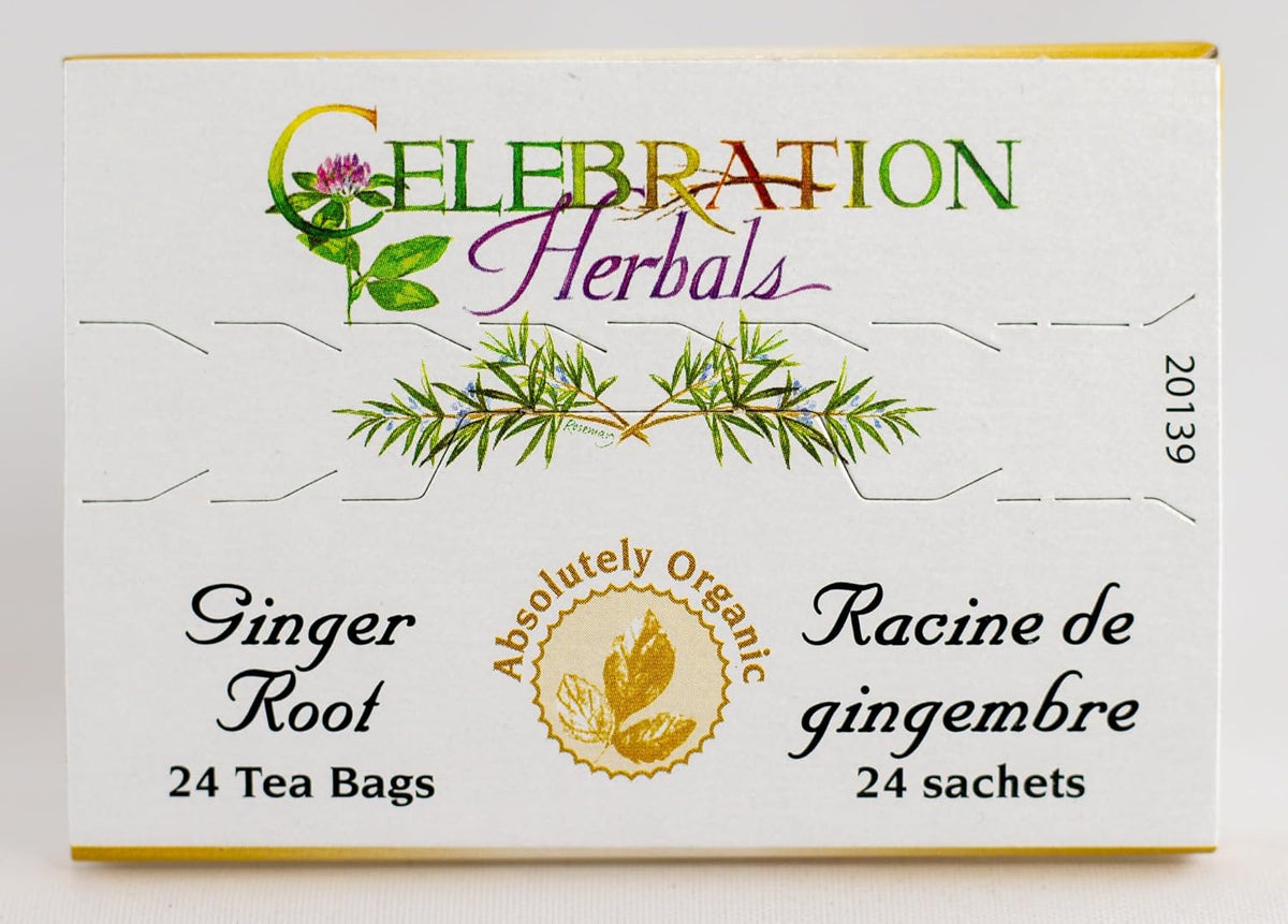 Celebration HERBALS Ginger Root Tea Organic 24 Bag, 0.02 Pound