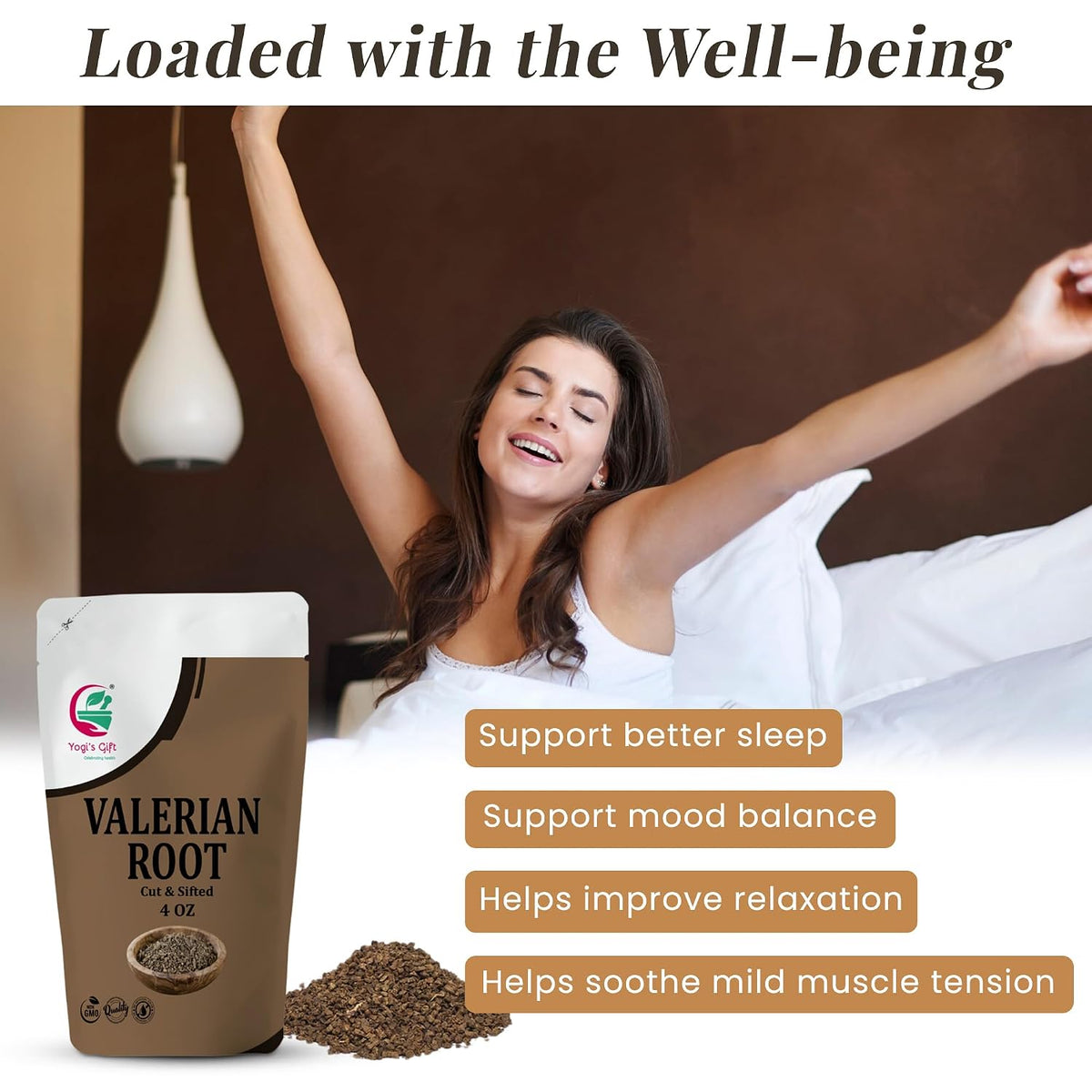 Yogi's Gift® Valerian Root Cut & Sifted 4 oz | Herbal Tea Cut
