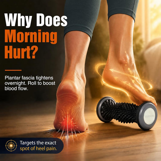 comness Plantar Fasciitis Relief Kit – Foot Stretcher and Foot Massager Roller, Stretch and Roll Routine for Heel Pain,Arch Pain, Simple At-Home Daily Foot Care