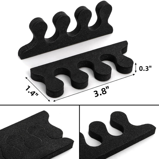Covzoe 600 Pieces/300 Pair Toe Separators Kit, Sponge Toe Spacers Pedicure Tool for Women, Toe Spreaders Finger Dividers for Nail Art Painting Polishing Spa