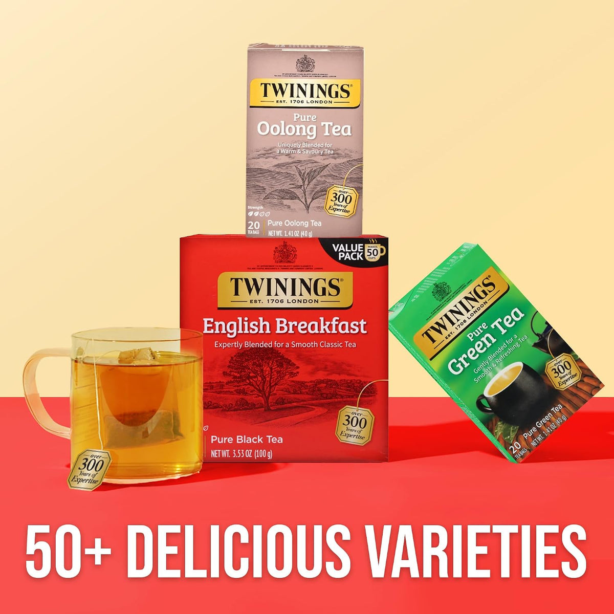 Twinings of London Pure Oolong Tea Bags, 20 Count (Pack of 6)