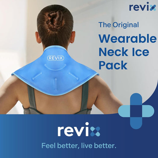 REVIX Neck Ice Pack Wrap – Reusable Hot Cold Gel Pack for Neck and Shoulder