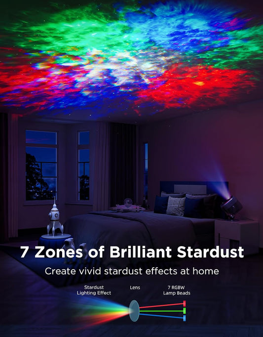 Govee Star Projector Lights, 7-Zone Nebula Effect, Compatible with Matter