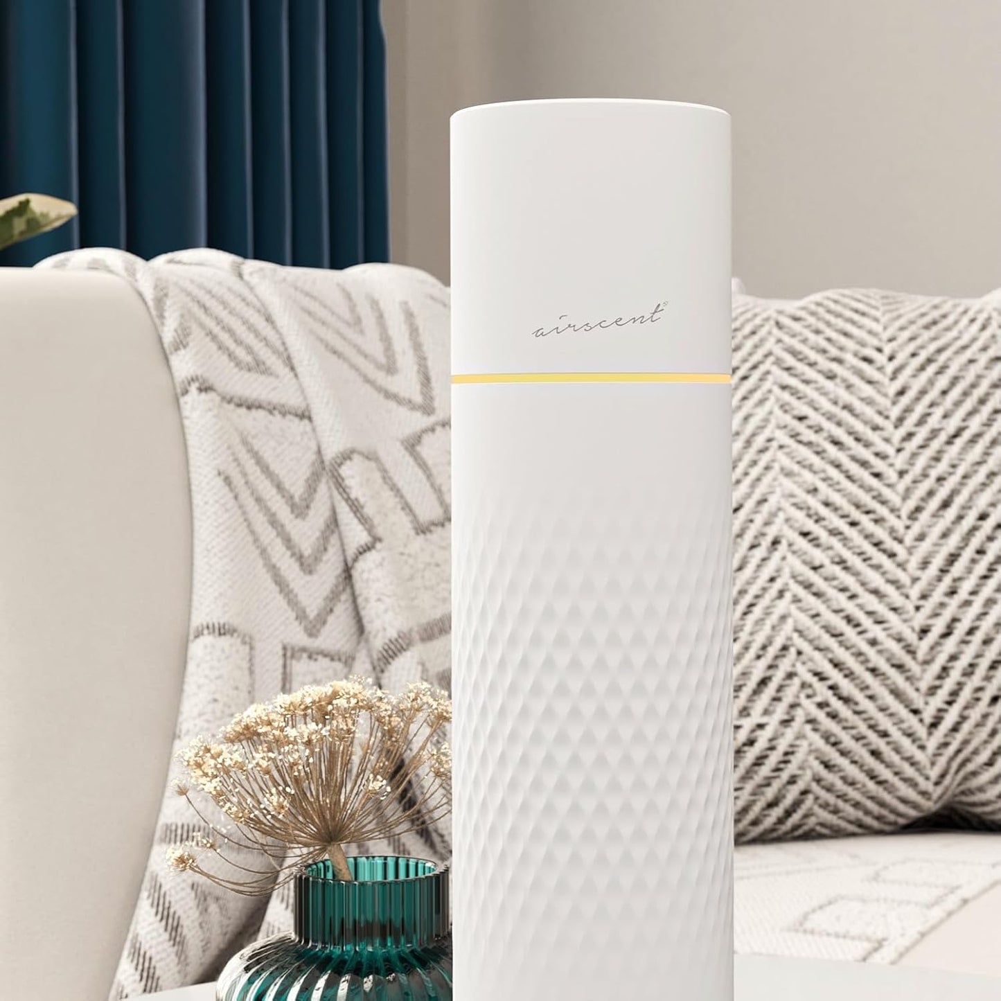 The AirScent Waterless Diffuser - Cold Air Scent Diffuser Oil Machine | for Homes, Offices, Hotels and Spas - Aromatherapy Diffuser For Aesthetic Scenting - Black - 4.05 Oz - Fragrance Not Included