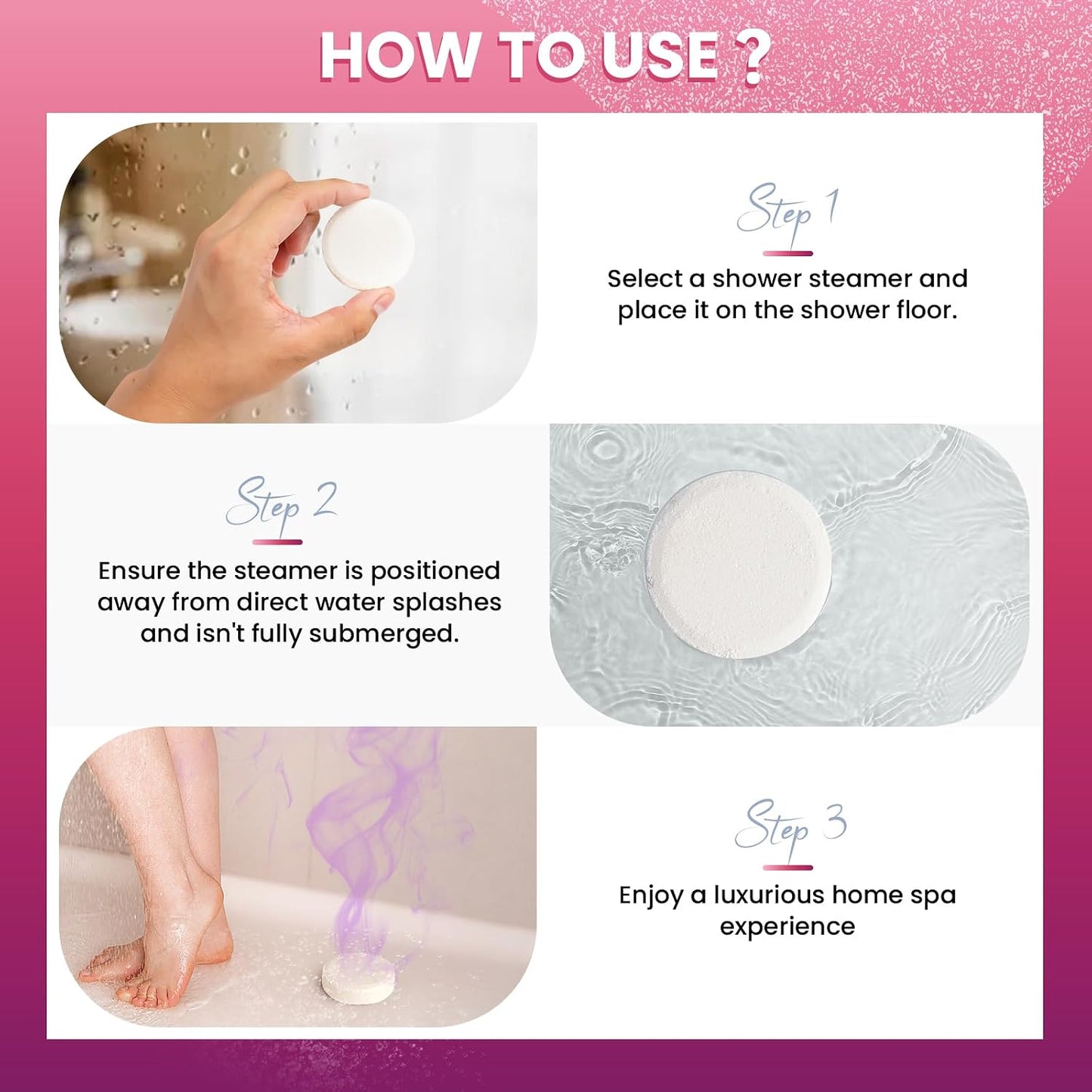 Shower Steamers Aromatherapy 8 Pack - Shower Bombs with Natural Essential Oils, Gifts for Women Mom Wife Men, Birthday Gifts for Women,Self Care, Relaxation, Home Spa, Travel Essentials