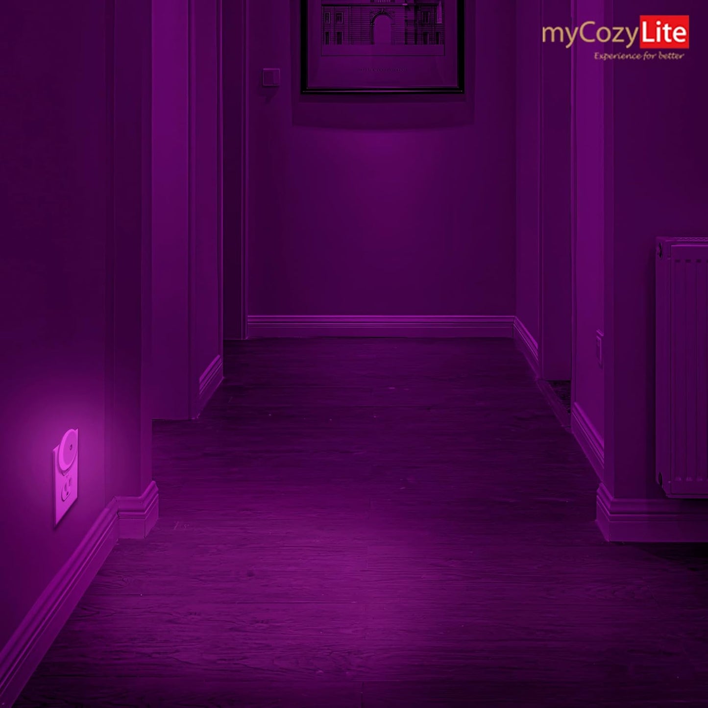 Amber Night Light Plug in, Dusk to Dawn Sensor, Blue Light Blocking, Automatic Nightlight, Energy Efficient, 2 Pack LED Night Lights Plug into Wall, for Bathroom, Bedroom, Kitchen, Hallway, Stairway