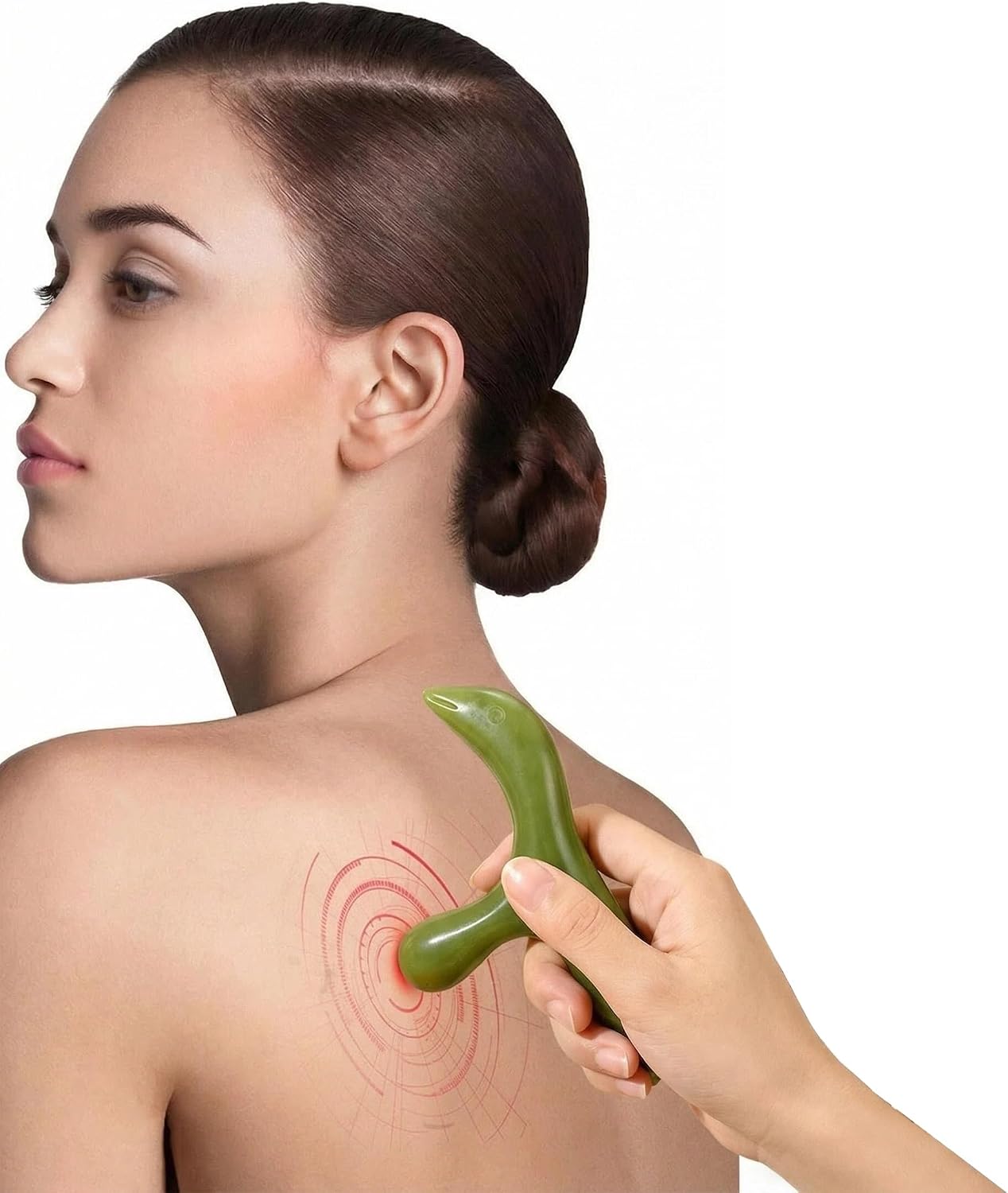 Gua Sha & Jade Roller Set, Deep‑Pressure Massage for Skin & Body Relaxation