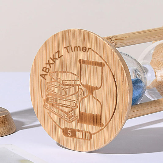 Hourglass 15 Minute,Wood Sand Timer 15 Min, Unbreakable Sandglass,Sand Watch for Study,Yoga,Cooking,Desk Decor & Gift,White