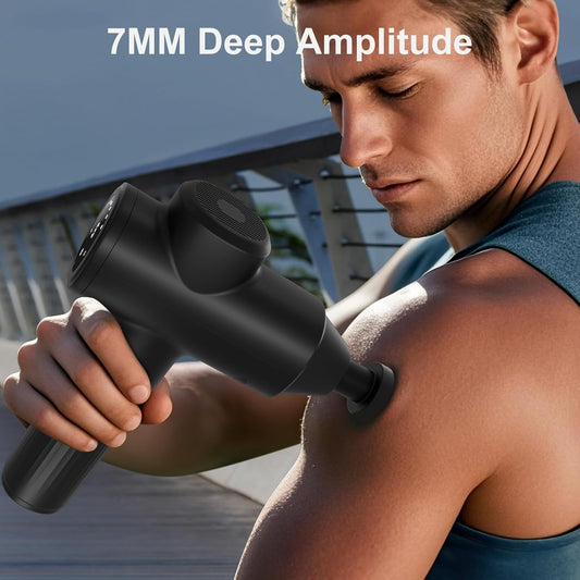 Mebak 7 Deep Tissue Massage Gun, Percussion Massager 5 Speeds Pain Relief