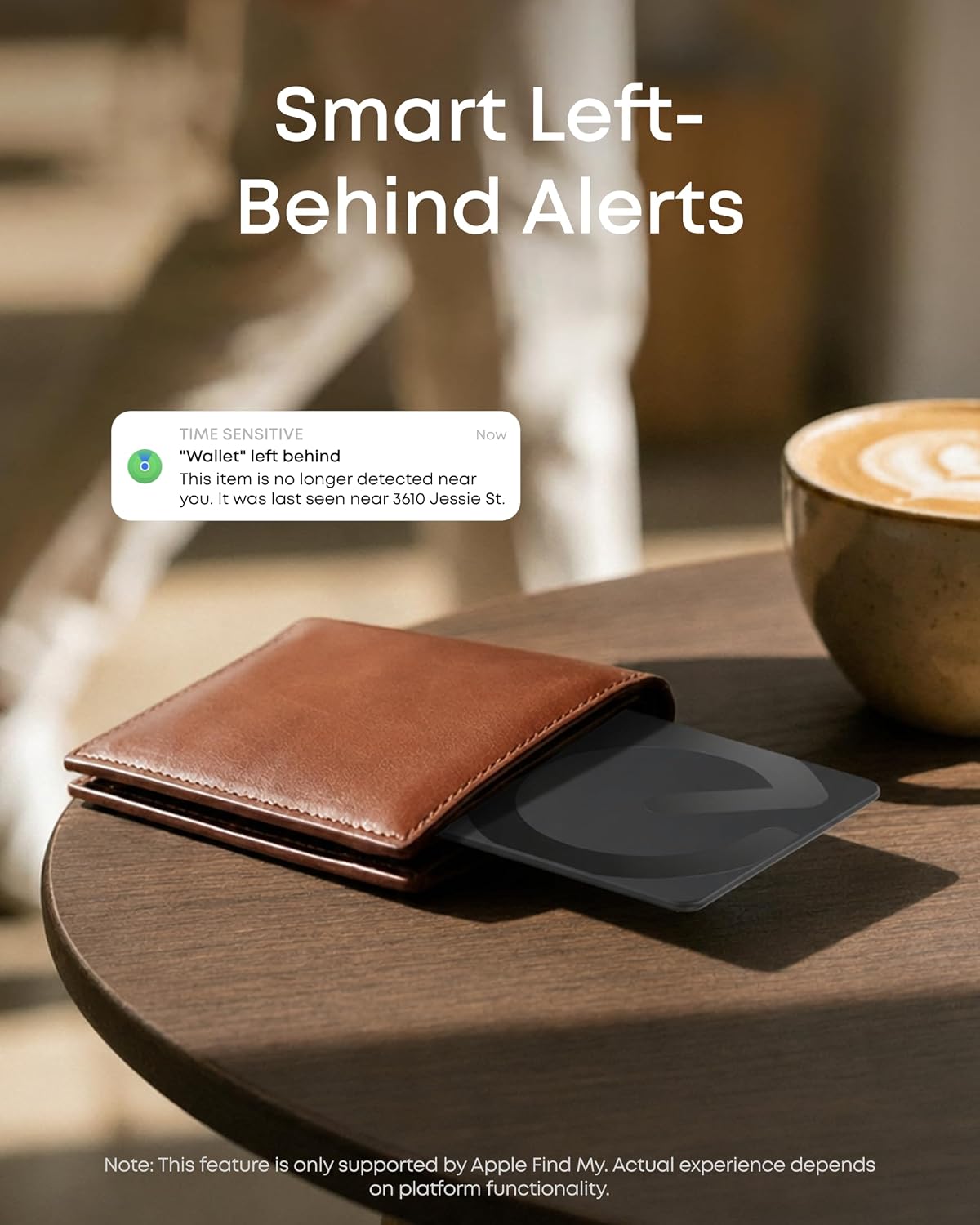 eufy SmartTrack Card E40, Works with iPhone iOS or Android, 1.7 mm Ultra-Thin, Wireless Charging, 80 dB Loud Alarm, Water-Resistant, Perfect for Wallets and Passports