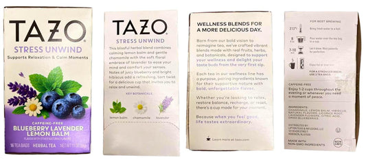 TAZO Herbal Tea Variety Pack, Nighttime, Digest, Relax & Vitality Blends, Caffeine Free, 16 Count Each (Pack of 4), 64 Total Tea Bags