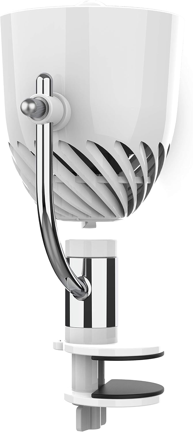 Vornado Pivot Clip Personal Air Circulator, 3-Speed, Portable Desk Fan with Multi-Surface Clip, 360-Degree Adjustable Axis, 9 in Tall, 4 in Diameter, Whisper Quiet, Black