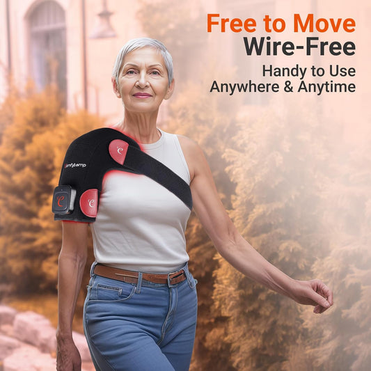 Comfytemp 3D Cordless Red Light Therapy for Shoulder, 94 LEDs, Portable