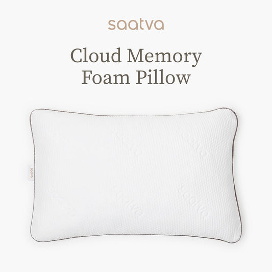Saatva Cloud Memory Foam Pillow, Gel-Infused Shredded Memory Foam Fill