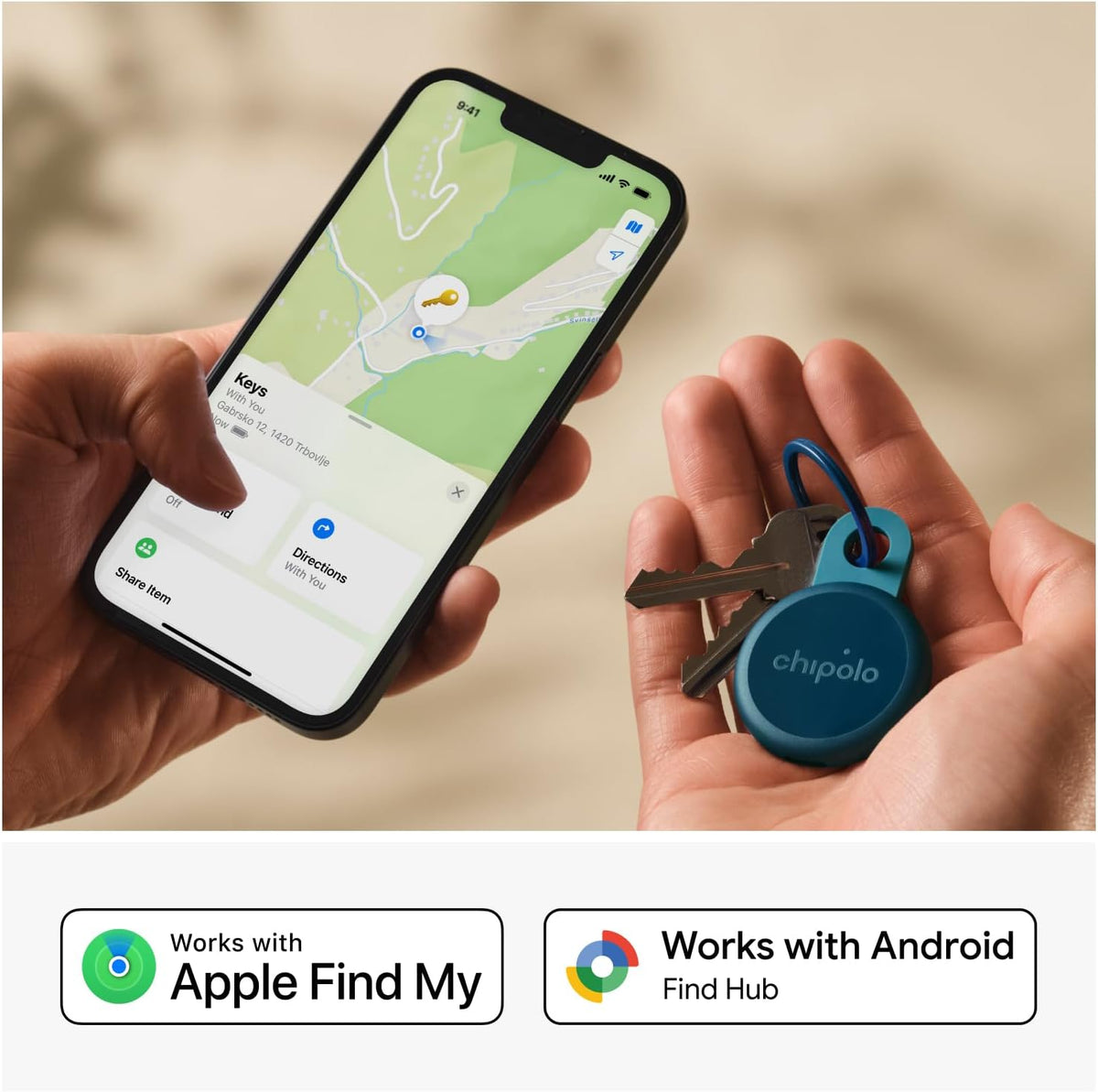 Chipolo Bundle (2x LOOP + CARD) – Rechargeable Bluetooth Tracking tag