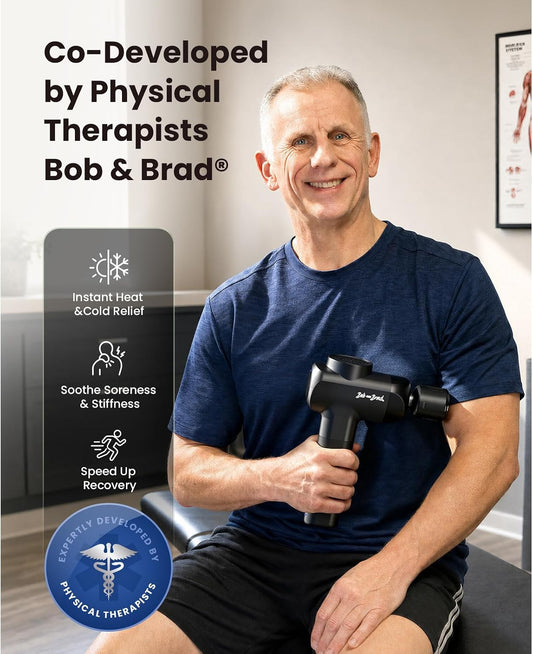 BOB AND BRAD X6 Pro Max Massage Gun with Heat and Cold, FSA Eligible HSA