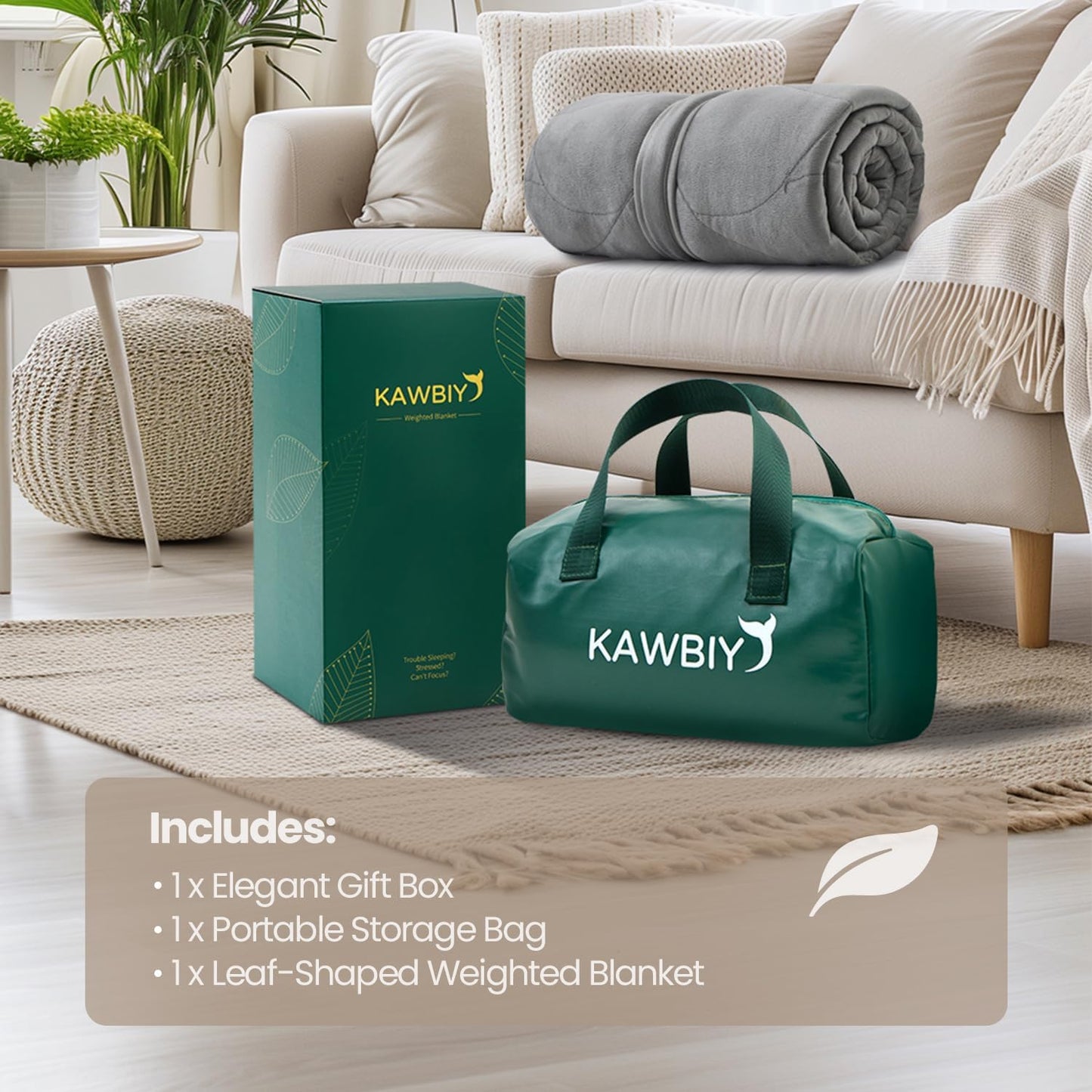 Weighted Lap Blanket 7 lbs 41" x 53"- Gifts for Mom Women Wife, Cozy Luxury Velvet Small Weighted Blankets,Portable Travel Blankets for Adults,All-Season Blanket Relaxation Gift, Green