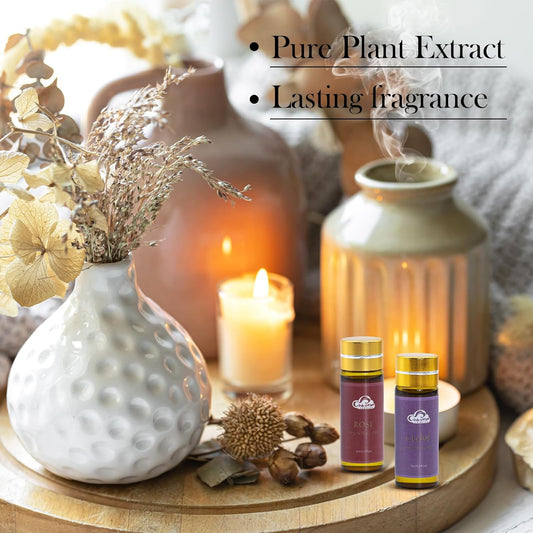 Essential Oil Set, 32 Pcs Fragrance Aromatherapy Oils for Skin, Diffusers, Home Care, Humidifier Laundry, Candle Making - Tea Tree, Sandalwood, Lavender, Vanilla, Eucalyptus and More(5mL)