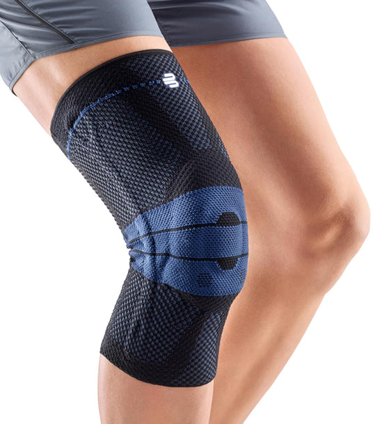 Bauerfeind - GenuTrain - Knee Brace - Targeted Support for Pain Relief and Stabilization of The Knee, Provides Relief of Weak, Swollen, and Injured Knees- Size 5 - Color Titanium