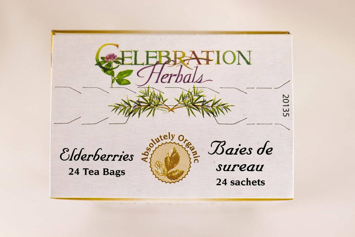 Celebration Herbals Organic Elderberries Tea Bags 24 Count