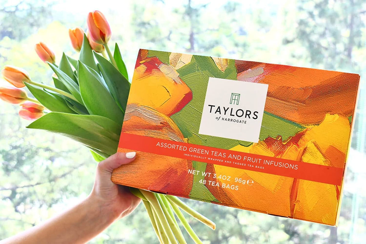 Taylors of Harrogate Green & Herbal Tea Sampler Gift Box, 48ct
