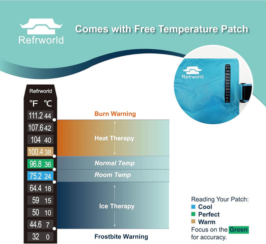 XXL Long-Lasting Cold Ice Pack Wrap for Full Back Pain Relief——Reusable Gel Ice Pack for Shoulder,Hip,Thigh&Calf——21"x13" Robin's Egg Blue