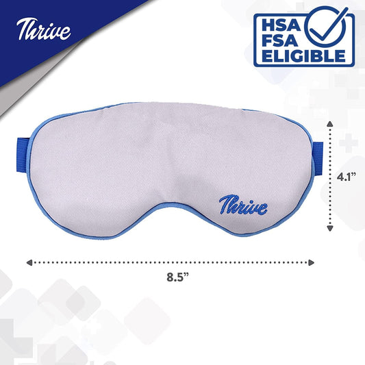 Thrive Clay Bead Eye Mask, Heated, Dryness Relief, Gray
