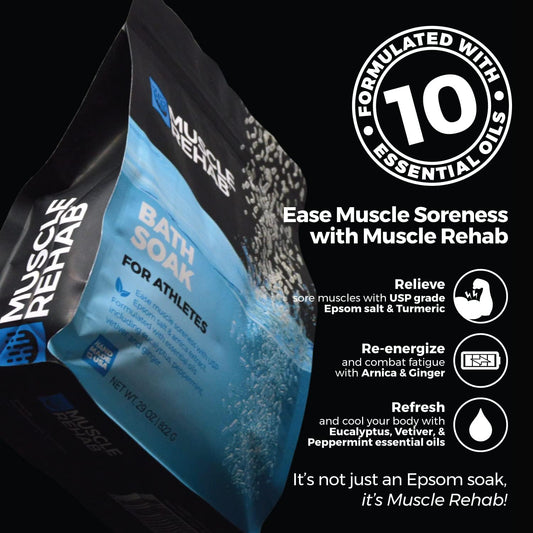 Muscle Rehab Epsom Salt Bath Soak with Arnica - Muscle Recovery 29 oz