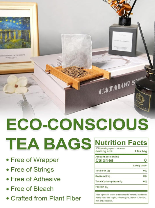 TeeLux Valerian Root Tea Bags, Smooth & Mild Taste, Caffeine Free, 100 ct