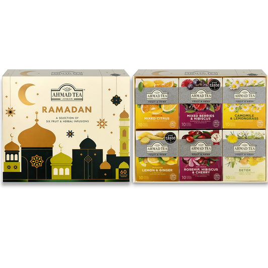 Ahmad Tea - Ramadan Gift Box, 60 Teabags, Herbal Assorted Selection (Herbal)
