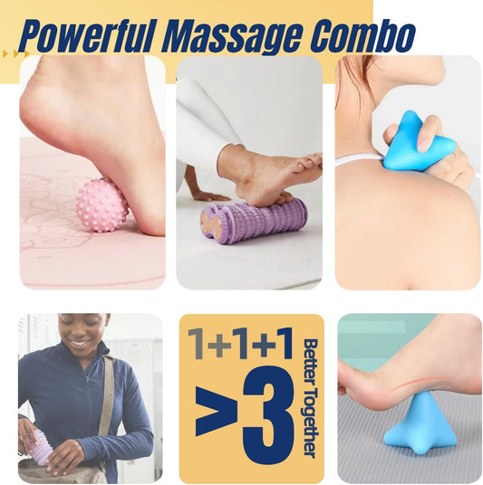 Foot Roller & Foot Massage Ball, Plantar Fasciitis Relief Set