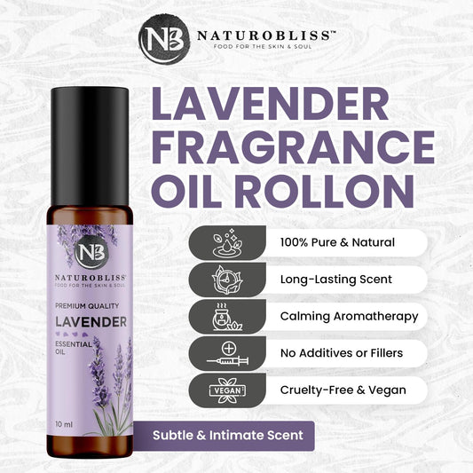 NaturoBliss Lavender Essential Oil with Glass Dropper - 100% Pure and Natural - Essential Oils for Diffuser, Aromatherapy, Soap and Candle Making, Lavender Essential Oil Pure, Lavender Oil, 4 Fl Oz