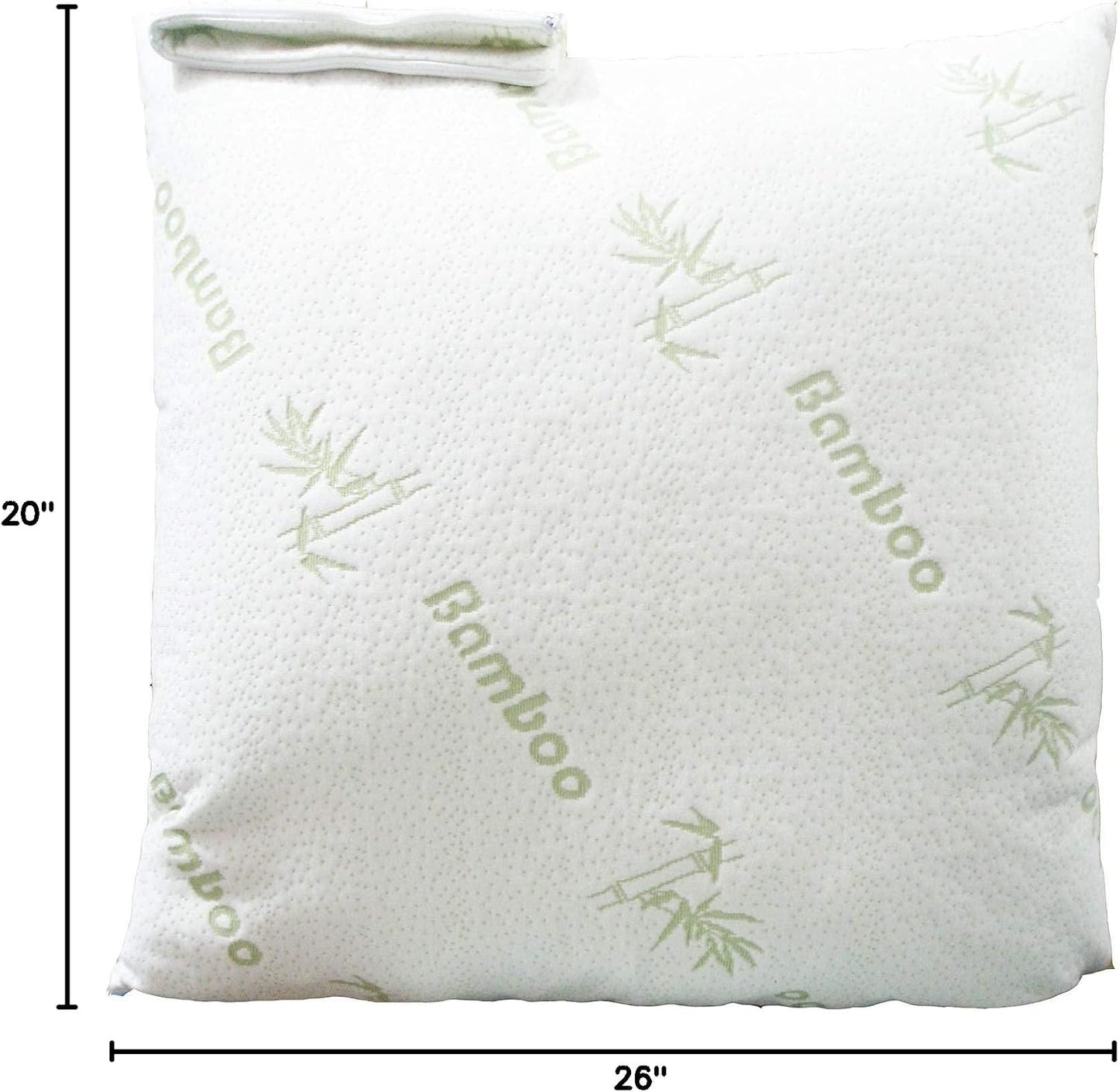 Cloud-Like Pillow Protectors with Zipper Standard Size - Breathable Cooling Pillow Covers for Hot Sleeprers - 100% Resistant to Stains, Dust & Dirt (White 2-Pack)