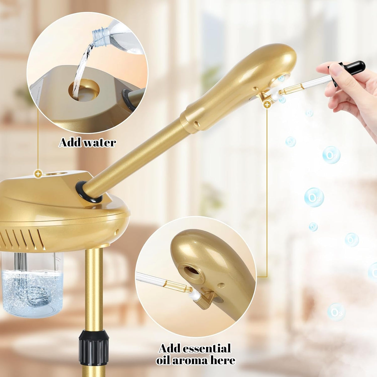 Facial Steamer Professional for Deep Cleansing and Hydration, More Steam