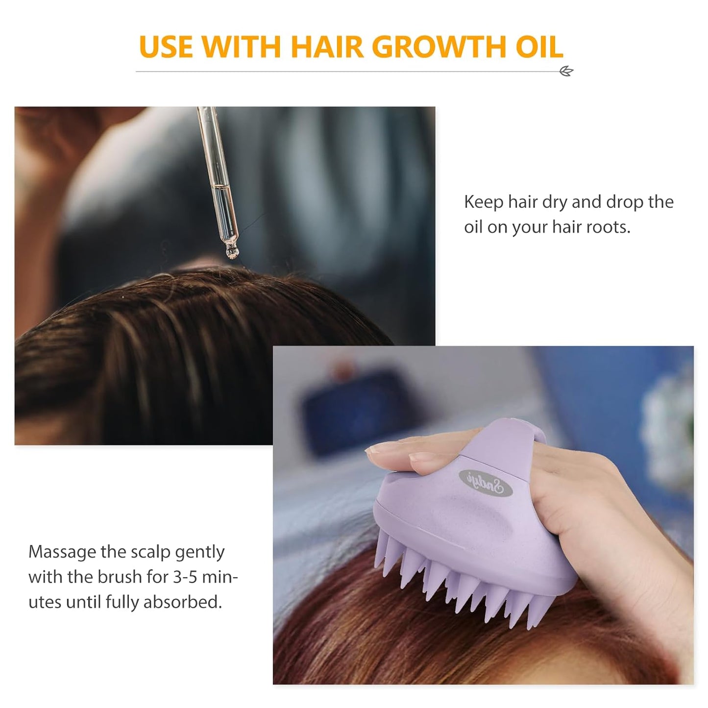 Sndyi Scalp Massager Shampoo Brush, Scalp Scrubber with Soft Silicone Bristles, Scalp Exfoliator for Dandruff Removal, Scalp Massager for Hair Growth, Wet Dry Hair Brush for Scalp Care, Green