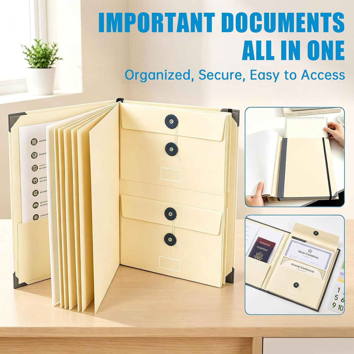 in Case I Die Binder with Labels – Important Document Organizer for Families, End of Life Planner & Estate Planning Folder for Final Wishes, Medical & Home Records (Pink)