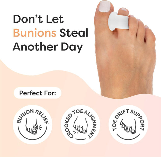 ZenToes Gel Toe Spacers for Bunions & Overlapping Toes, 4 Count