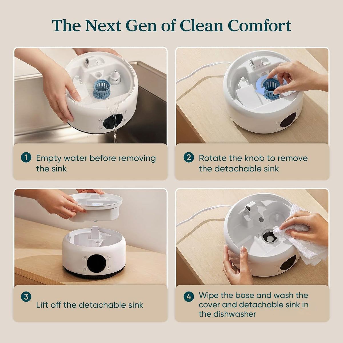 Levoit Humidifiers for Bedroom, Smart Warm and Cool Mist, Symptom Relief