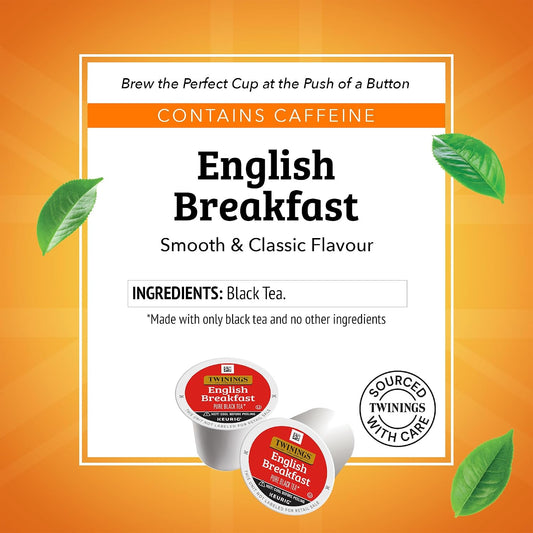 Twinings English Breakfast Black Tea K-Cups for Keurig, 12 CT Box (6 Pack)