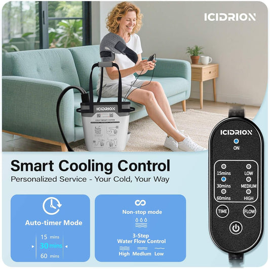 Ice Machine for Shoulder After Surgery, Programmable & Portable