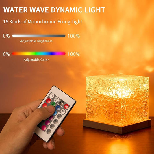 Ocean Wave Projector Light, Water Ripple Mood Lighting Ambient Room Decor