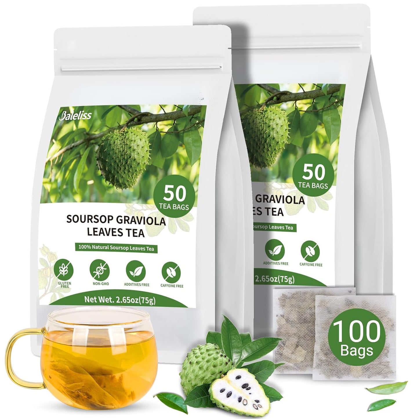 Dandelion Leaf and Root Tea Bag, Natural Dandelion Roasted Herbal Detox Teabag for Liver & Kidney Health, Support Digestion Dandelion Root Tea, Caffeine Free, No Additives(50 Teabags)