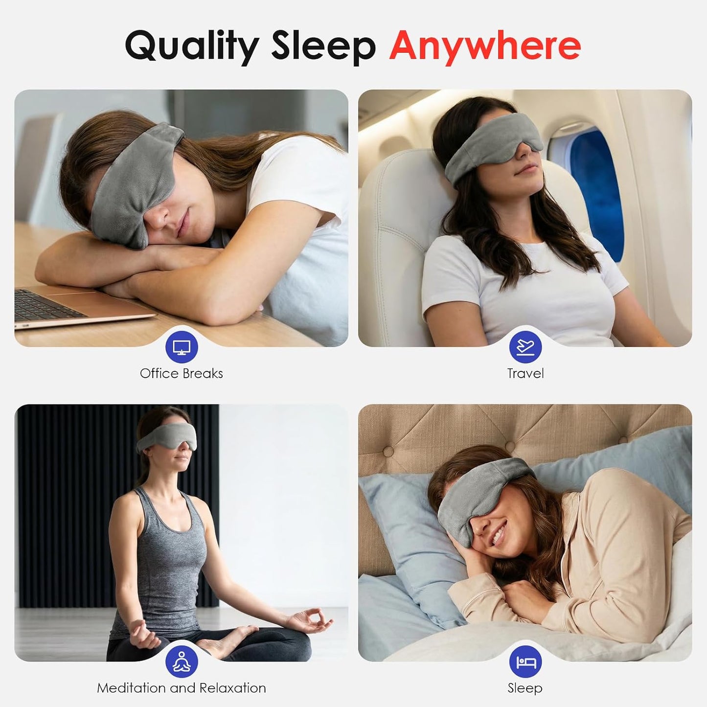 Akakios Heated Eye Mask for Dry Eyes, Microwavable Moist Heat Weighted Eye Masks Warm Compress for Dark Circles and Puffiness, Relief Stye Treatment, with Washable Cover(Pink)